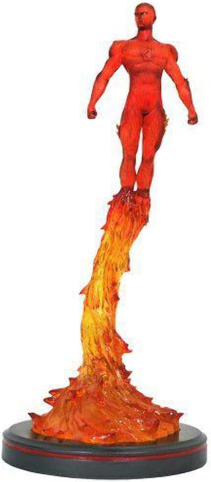 Diamond Select Toys Marvel Premier Collection: Human Torch Statue, Multicolor
