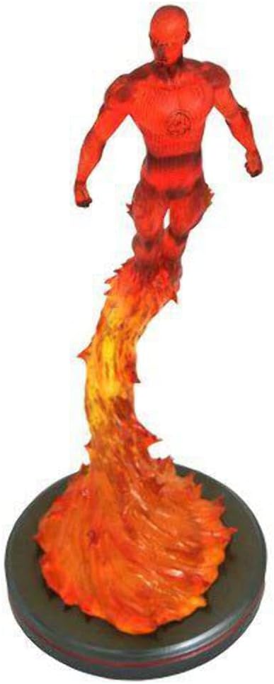 Diamond Select Toys Marvel Premier Collection: Human Torch Statue, Multicolor