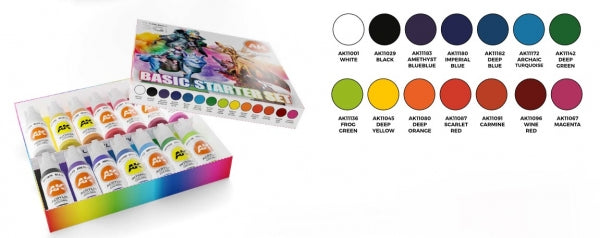 AK Interactive 3G Acrylics Basic Starter Set - AK11775