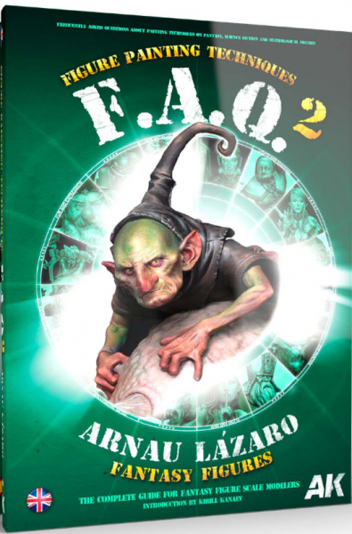 AK Book AK525 FAQ 2 FANTASY FIGURES PAINTING TECHNIQUES by Arnau Lázaro (320 pages) (EN)