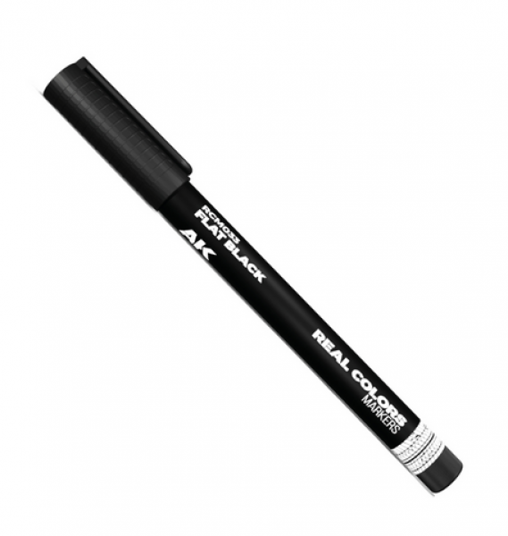 AK REAL COLORS MARKER RCM033 FLAT BLACK