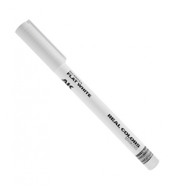 AK REAL COLORS MARKER RCM034 FLAT WHITE